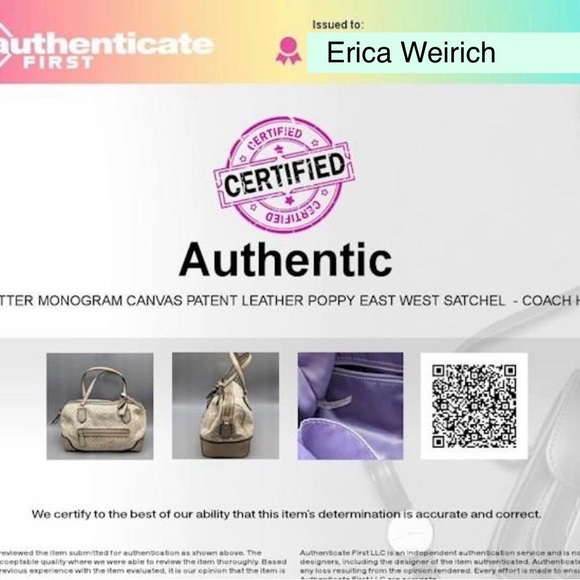 Coach ⭐️🎬See Video Poppy East West Signature Beige Satchel Bag 26426 w/ COA - Picture 14 of 16